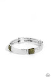 Totally Terraform - Green Bracelet - Paparazzi Accessories Bracelet Bedazzle Me Pretty Mobile Fashion Boutique