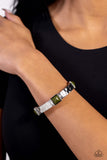 Totally Terraform - Green Bracelet - Paparazzi Accessories Bracelet Bedazzle Me Pretty Mobile Fashion Boutique