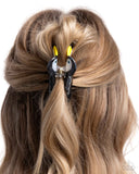 Toucan Theme - Black Hair Clip - Paparazzi Accessories Hair Clip Bedazzle Me Pretty Mobile Fashion Boutique
