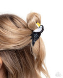 Toucan Theme - Black Hair Clip - Paparazzi Accessories Hair Clip Bedazzle Me Pretty Mobile Fashion Boutique