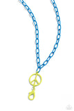 Tranquil Unity - Blue Lanyard - Paparazzi Accessories Lanyard Bedazzle Me Pretty Mobile Fashion Boutique