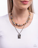 Transformational Tiers - Green Necklace - Paparazzi Accessories Necklace Bedazzle Me Pretty Mobile Fashion Boutique