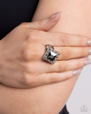 Transformational Twinkle - Silver Ring - Paparazzi Accessories Ring Bedazzle Me Pretty Mobile Fashion Boutique