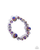Translucid Taste - Purple Bracelet - Paparazzi Accessories Bracelet Bedazzle Me Pretty Mobile Fashion Boutique