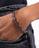 Traveling Texture - Copper Bracelet - Paparazzi Accessories Bracelet Bedazzle Me Pretty Mobile Fashion Boutique