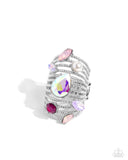 Treasure Tapestry - Pink Ring - Paparazzi Accessories Ring Bedazzle Me Pretty Mobile Fashion Boutique