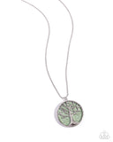 Tree Talisman - Green Necklace - Paparazzi Accessories Necklace Bedazzle Me Pretty Mobile Fashion Boutique