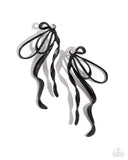 Trendy Tapestry - Black Post Earrings - Paparazzi Accessories Post Earrings Bedazzle Me Pretty Mobile Fashion Boutique