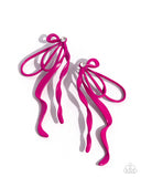 Trendy Tapestry - Pink Post Earrings - Paparazzi Accessories Post Earrings Bedazzle Me Pretty Mobile Fashion Boutique