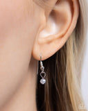 Trendy Trenchant - Silver Necklace - Paparazzi Accessories Necklace Bedazzle Me Pretty Mobile Fashion Boutique