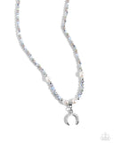 Trendy Trenchant - Silver Necklace - Paparazzi Accessories Necklace Bedazzle Me Pretty Mobile Fashion Boutique