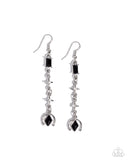 Trendy Trimming - Black Earrings - Paparazzi Accessories Earrings Bedazzle Me Pretty Mobile Fashion Boutique