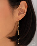 Trendy Trinket - Gold Necklace - Paparazzi Accessories Necklace Bedazzle Me Pretty Mobile Fashion Boutique