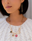 Trendy Trinket - Gold Necklace - Paparazzi Accessories Necklace Bedazzle Me Pretty Mobile Fashion Boutique