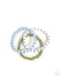 Trendy Trio - Blue Complete Look  - Paparazzi Accessories Bedazzle Me Pretty Mobile Fashion Boutique