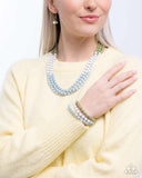 Trendy Trio - Blue Complete Look  - Paparazzi Accessories Bedazzle Me Pretty Mobile Fashion Boutique