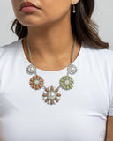 Trio Tycoon - Multi Necklace - Paparazzi Accessories Necklace Bedazzle Me Pretty Mobile Fashion Boutique