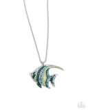 Tropical Talent - Green Necklace - Paparazzi Accessories Necklace Bedazzle Me Pretty Mobile Fashion Boutique