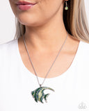 Tropical Talent - Green Necklace - Paparazzi Accessories Necklace Bedazzle Me Pretty Mobile Fashion Boutique