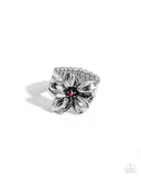 Tropical Treat - Red Ring - Paparazzi Accessories Ring Bedazzle Me Pretty Mobile Fashion Boutique