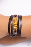 Tropical Trek - Yellow Bracelet - Paparazzi Accessories Bracelet Bedazzle Me Pretty Mobile Fashion Boutique
