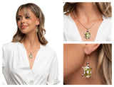 Turtle Theme - Gold Complete Look  - Paparazzi Accessories Bedazzle Me Pretty Mobile Fashion Boutique