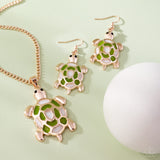 Turtle Theme - Gold Complete Look  - Paparazzi Accessories Bedazzle Me Pretty Mobile Fashion Boutique