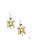 Turtle Theme - Gold Complete Look  - Paparazzi Accessories Bedazzle Me Pretty Mobile Fashion Boutique
