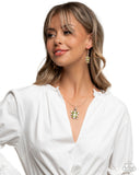 Turtle Theme - Gold Complete Look  - Paparazzi Accessories Bedazzle Me Pretty Mobile Fashion Boutique