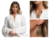 Turtle Theme - Green Complete Look  - Paparazzi Accessories Bedazzle Me Pretty Mobile Fashion Boutique