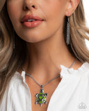 Turtle Theme - Green Complete Look  - Paparazzi Accessories Bedazzle Me Pretty Mobile Fashion Boutique