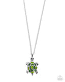 Turtle Theme - Green Complete Look  - Paparazzi Accessories Bedazzle Me Pretty Mobile Fashion Boutique