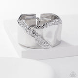 Twinkly Traverse - White Bracelet - Paparazzi Accessories Bracelet Bedazzle Me Pretty Mobile Fashion Boutique