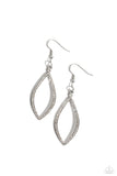 Twinkly Treat - White Earrings - Paparazzi Accessories Earrings Bedazzle Me Pretty Mobile Fashion Boutique