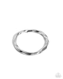 Twisted Temptress - Silver Bracelet - Paparazzi Accessories Bracelet Bedazzle Me Pretty Mobile Fashion Boutique