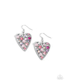 Unbelievable Shimmer - Pink Earrings - Paparazzi Accessories Earrings Bedazzle Me Pretty Mobile Fashion Boutique