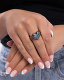 Uncontrollably Fond - Copper Ring - Paparazzi Accessories Ring Bedazzle Me Pretty Mobile Fashion Boutique