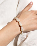 Under My SHELL - Brown Bracelet - Paparazzi Accessories Bracelet Bedazzle Me Pretty Mobile Fashion Boutique