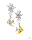 Under the Reef - Multi Post Earrings - Paparazzi Accessories Post Earrings Bedazzle Me Pretty Mobile Fashion Boutique