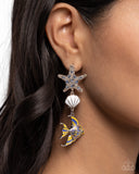 Under the Reef - Multi Post Earrings - Paparazzi Accessories Post Earrings Bedazzle Me Pretty Mobile Fashion Boutique