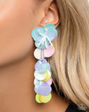 Under the Waves - Blue Post Earrings - Paparazzi Accessories Post Earrings Bedazzle Me Pretty Mobile Fashion Boutique