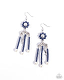 Unforgettable Umbrella - Blue Earrings - Paparazzi Accessories Earrings Bedazzle Me Pretty Mobile Fashion Boutique