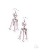 Unforgettable Umbrella - Pink Earrings - Paparazzi Accessories Earrings Bedazzle Me Pretty Mobile Fashion Boutique