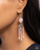 Unforgettable Umbrella - Pink Earrings - Paparazzi Accessories Earrings Bedazzle Me Pretty Mobile Fashion Boutique