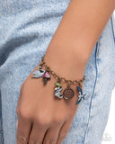 Unified Utopia - Brass Bracelet - Paparazzi Accessories Bracelet Bedazzle Me Pretty Mobile Fashion Boutique