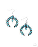 Universal Utopia - Blue Earrings - Paparazzi Accessories Earrings Bedazzle Me Pretty Mobile Fashion Boutique