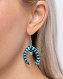 Universal Utopia - Blue Earrings - Paparazzi Accessories Earrings Bedazzle Me Pretty Mobile Fashion Boutique