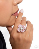 Unmatched Elegance - Pink Ring - Paparazzi Accessories Ring Bedazzle Me Pretty Mobile Fashion Boutique