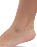 Unrequited Crush - Silver Anklet - Paparazzi Accessories Anklet Bedazzle Me Pretty Mobile Fashion Boutique