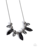 Unrivaled Edge - Black Necklace - Paparazzi Accessories Necklace Bedazzle Me Pretty Mobile Fashion Boutique